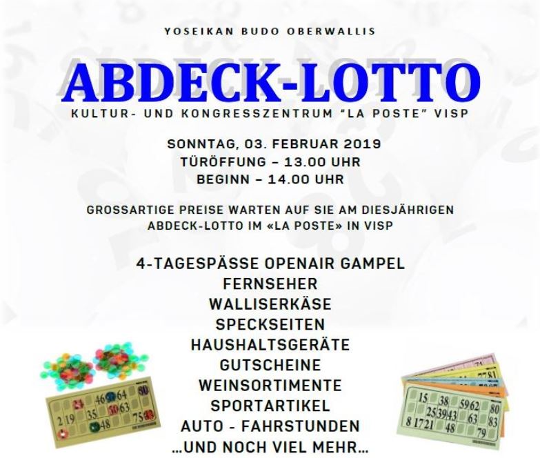 Abdeck-Lotto, Sonntag 03.02.2019 – La Poste Visp